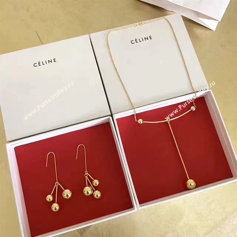 Celine necklace earrings celine suit 3895