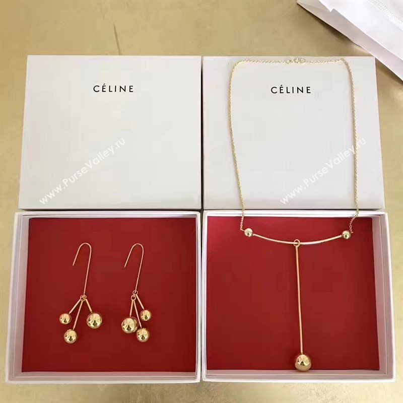 Celine necklace earrings celine suit 3895