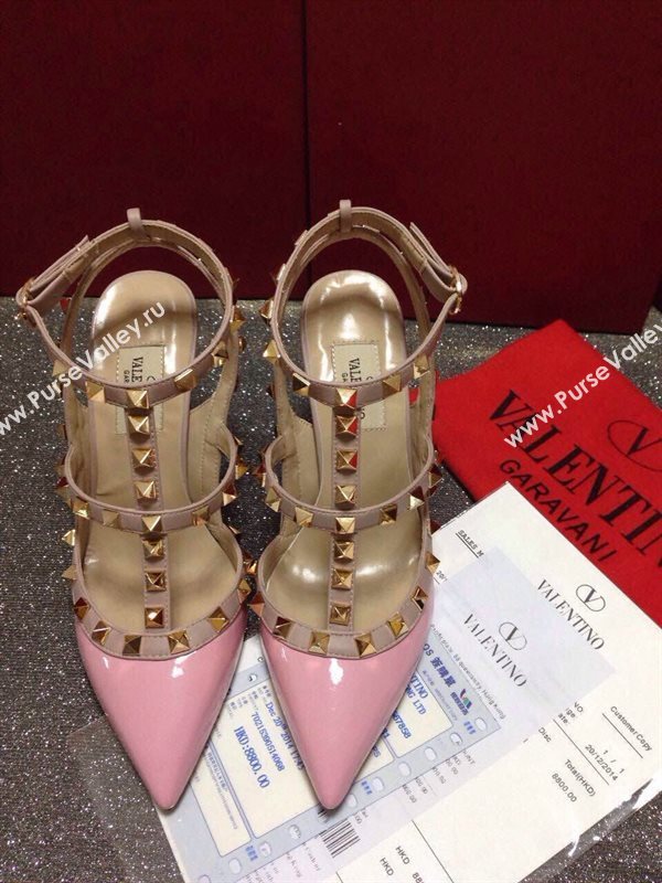 Valentino paint sandals stud heels shoes 3964