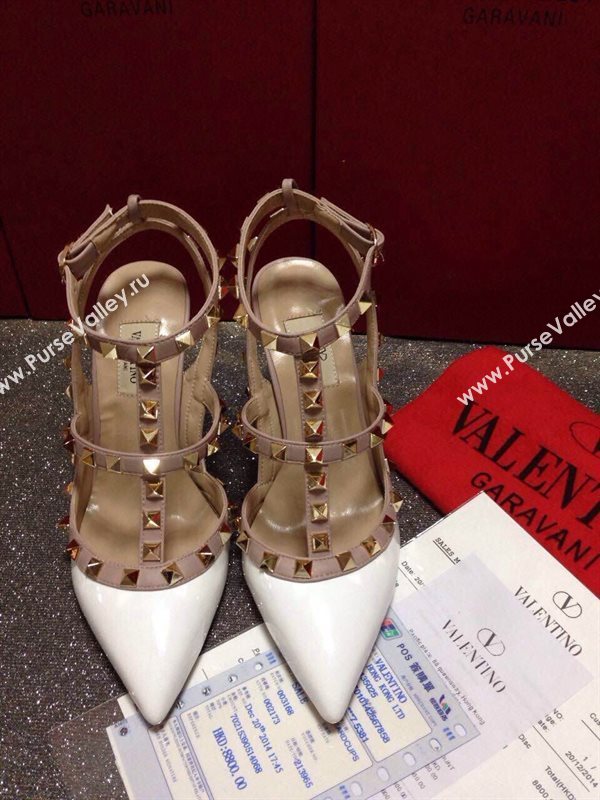 Valentino paint sandals stud heels shoes 3964