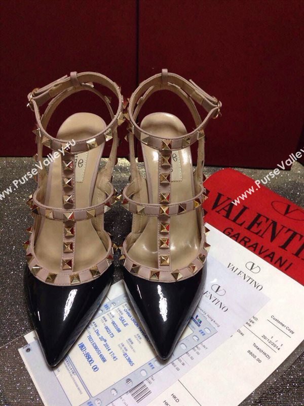 Valentino paint sandals stud heels shoes 3964