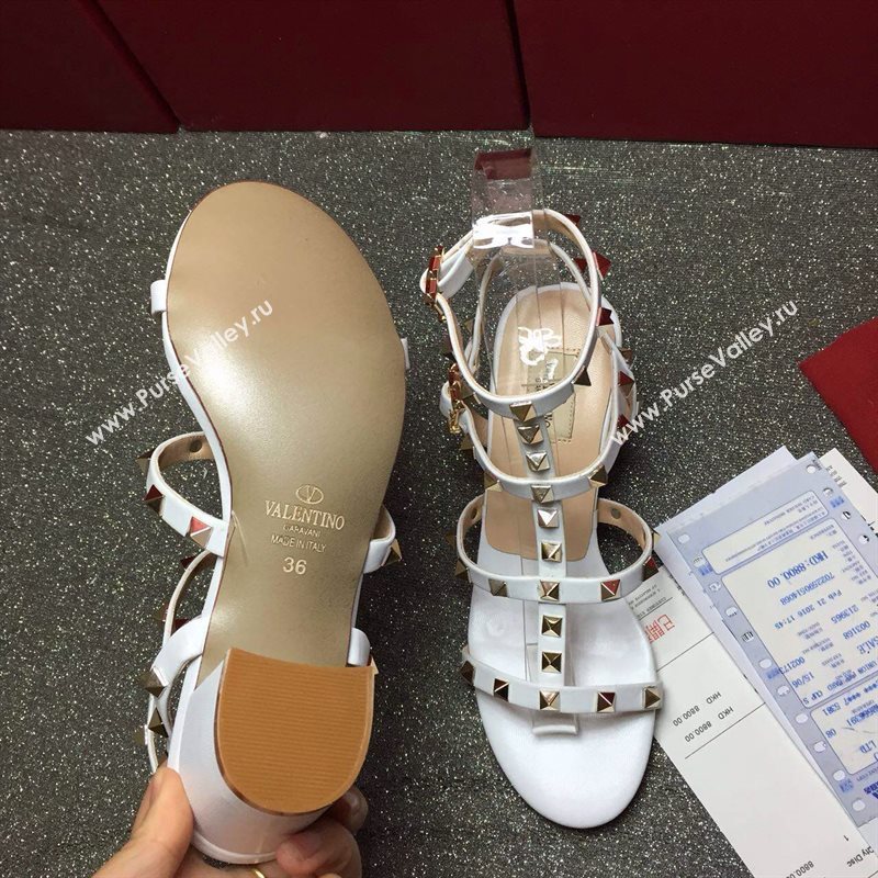 Valentino sandals heels stud gold shoes 3986