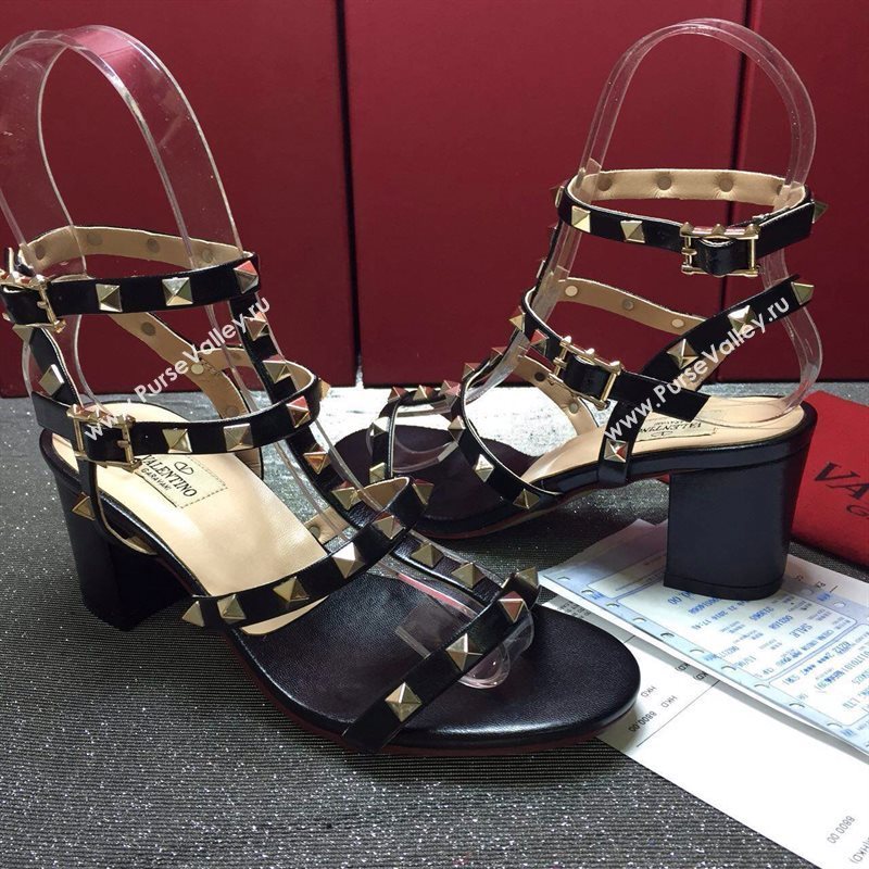 Valentino sandals heels stud gold shoes 3986
