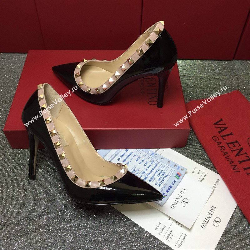 Valentino paint calfksin sandals stud heels shoes 3995