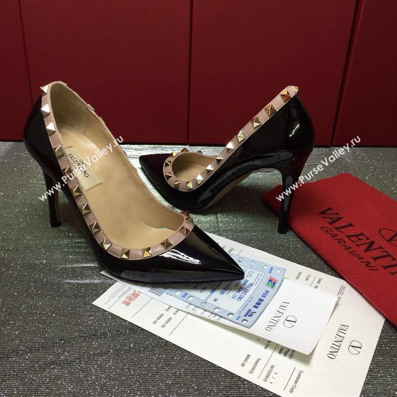 Valentino paint calfksin sandals stud heels shoes 3995