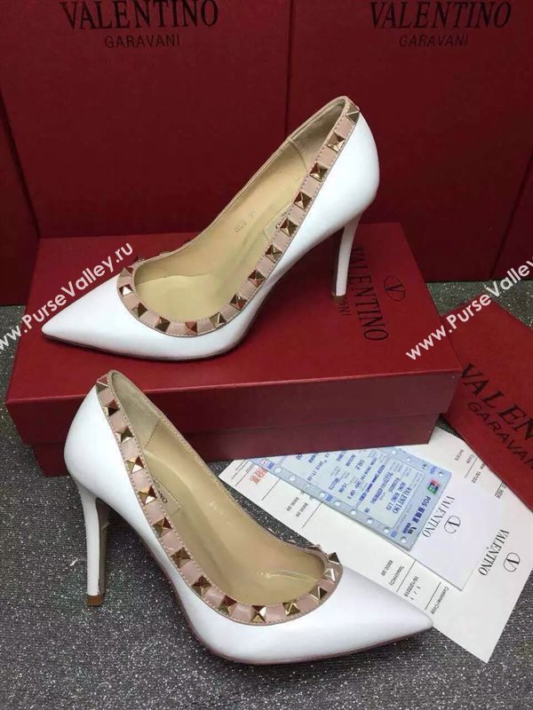 Valentino sandals heels stud calfskin smooth shoes 3997