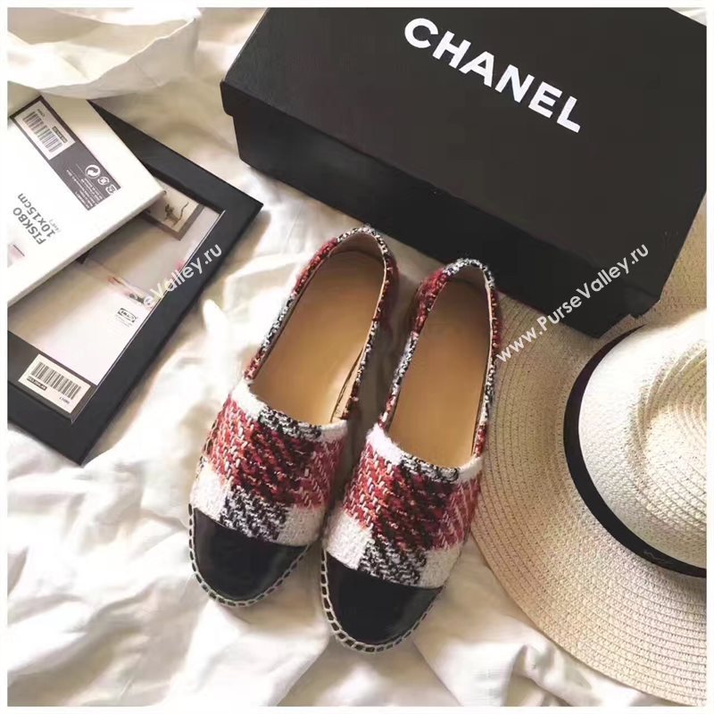 Chanel lambskin black flat shoes 3923