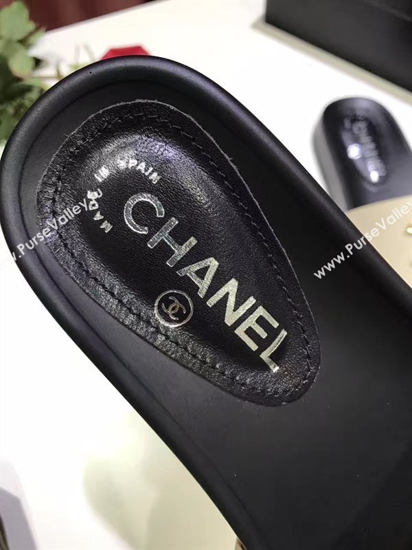 Chanel lambskin flat Sandals tri shoes 3928