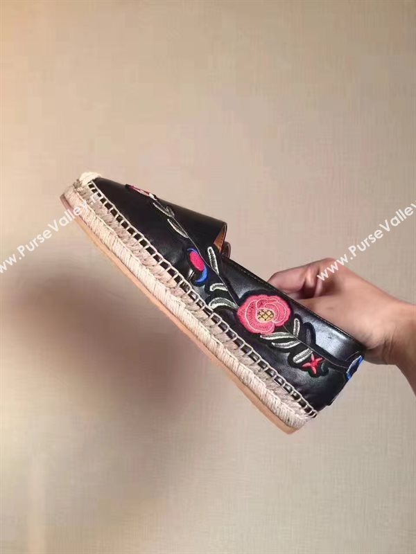 Chanel lambskin black flat shoes 3929