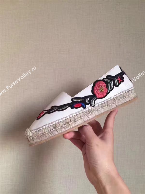 Chanel lambskin white flat shoes 3930