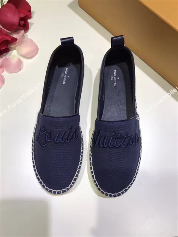 LOUIS VUITTON LV blue flat shoes 3932
