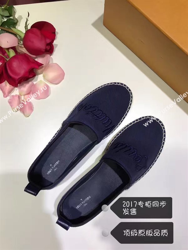 LOUIS VUITTON LV blue flat shoes 3932