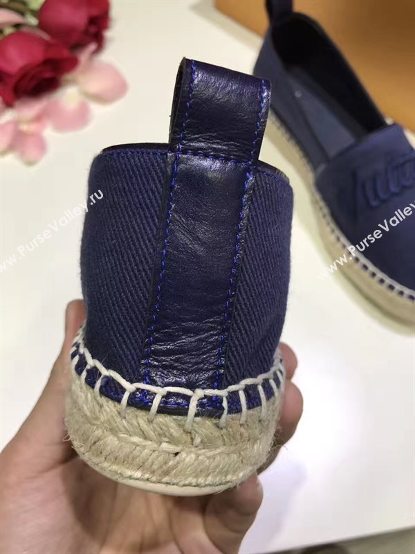 LOUIS VUITTON LV blue flat shoes 3932