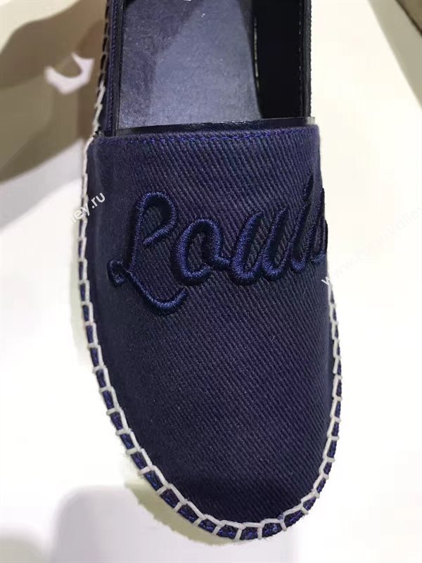 LOUIS VUITTON LV blue flat shoes 3932