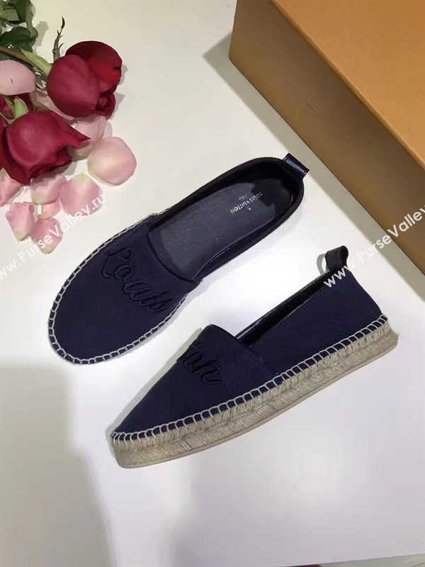 LOUIS VUITTON LV blue flat shoes 3932