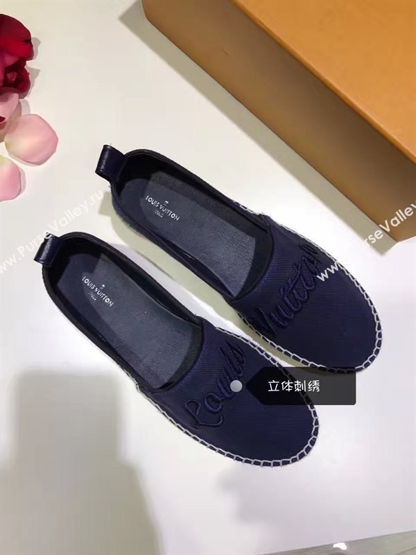 LOUIS VUITTON LV blue flat shoes 3932