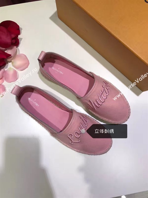 LOUIS VUITTON LV pink flat shoes 3933