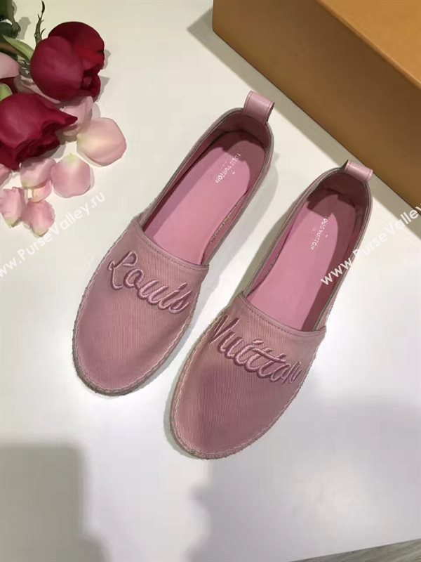 LOUIS VUITTON LV pink flat shoes 3933