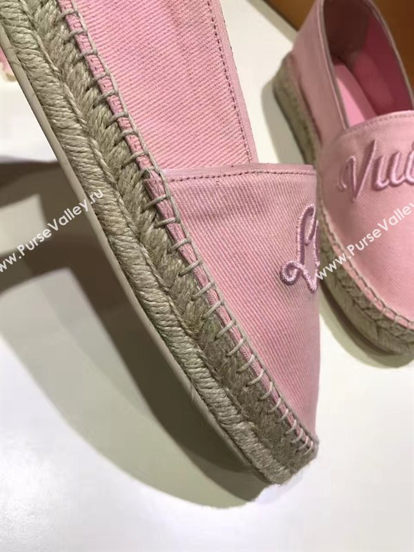 LOUIS VUITTON LV pink flat shoes 3933