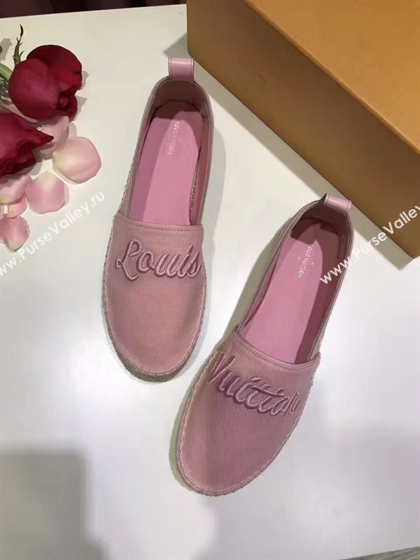 LOUIS VUITTON LV pink flat shoes 3933
