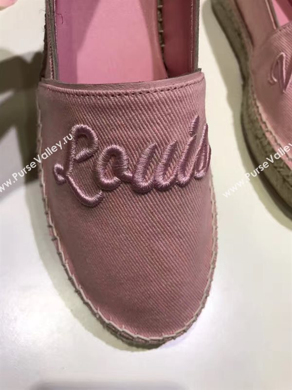 LOUIS VUITTON LV pink flat shoes 3933