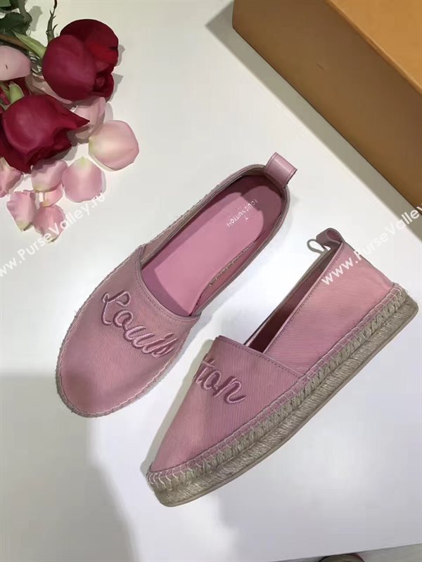 LOUIS VUITTON LV pink flat shoes 3933