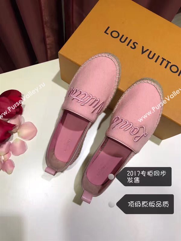 LOUIS VUITTON LV pink flat shoes 3933