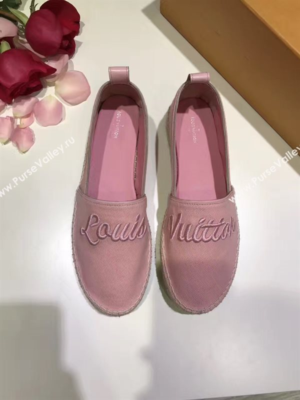 LOUIS VUITTON LV pink flat shoes 3933