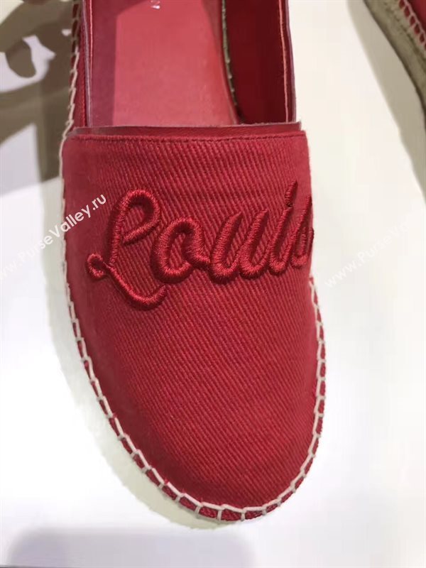 LOUIS VUITTON LV red flat shoes 3935