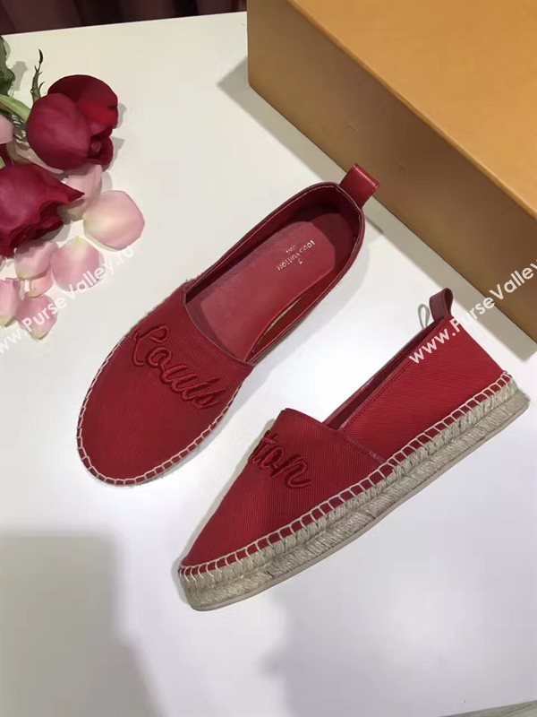 LOUIS VUITTON LV red flat shoes 3935