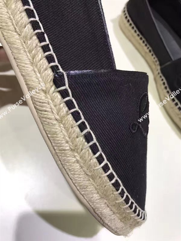 LOUIS VUITTON LV black flat shoes 3936