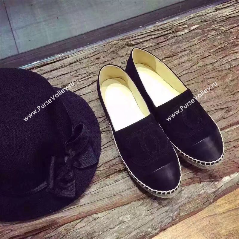 Chanel suede flat lambskin shoes 3938