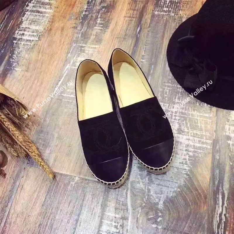 Chanel suede flat lambskin shoes 3938