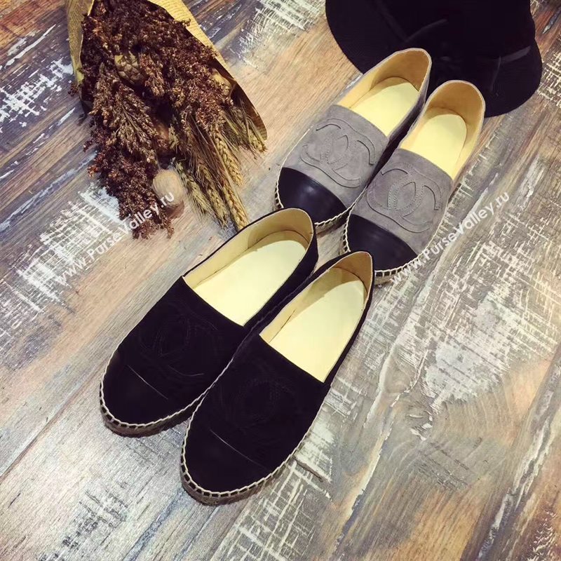 Chanel suede flat lambskin shoes 3938