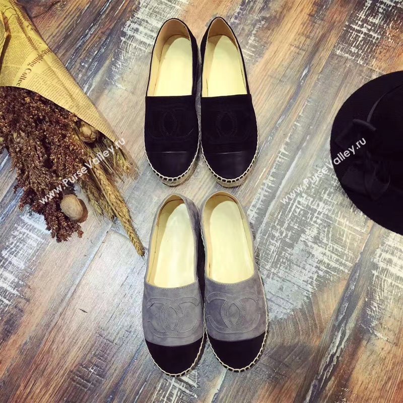 Chanel suede flat lambskin shoes 3938