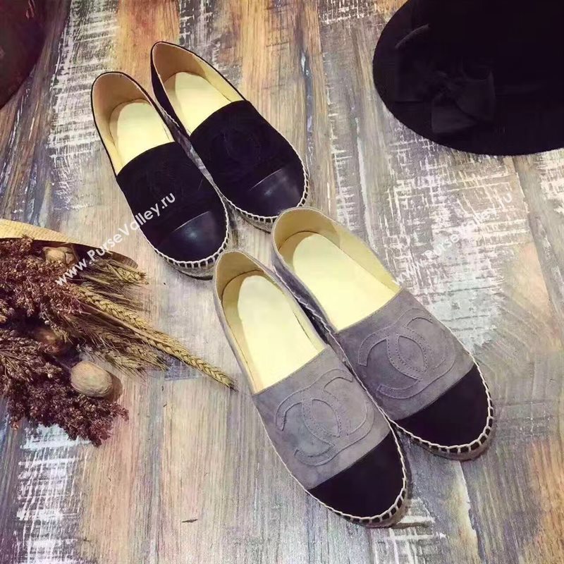 Chanel suede flat lambskin shoes 3938