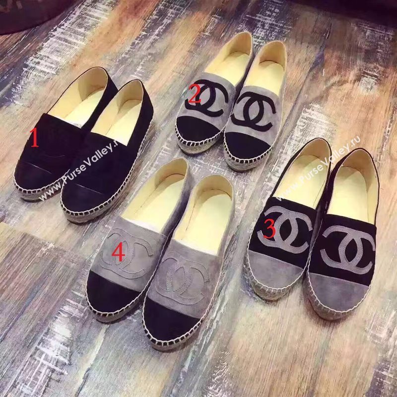 Chanel suede flat lambskin shoes 3938
