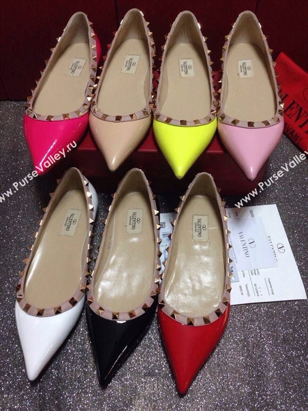 Valentino paint sandals stud flats shoes 4042