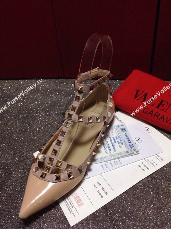 Valentino sandals flats paint stud shoes 4043