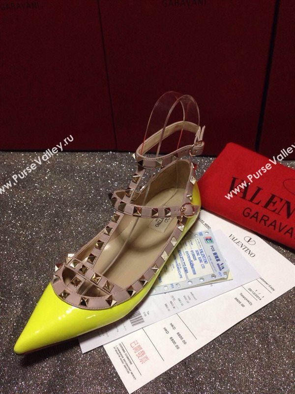 Valentino sandals flats paint stud shoes 4043