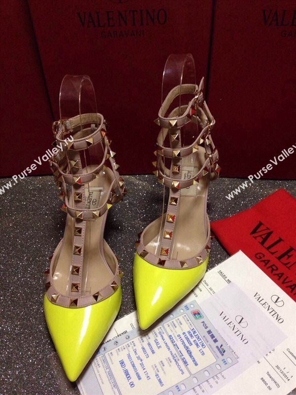 Valentino sandals paint stud heels shoes 4044