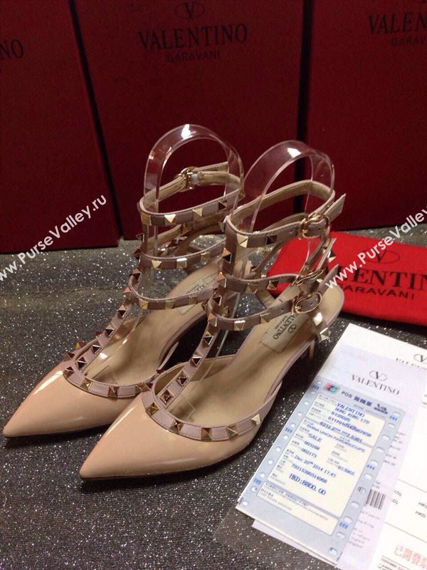 Valentino sandals paint stud heels shoes 4044