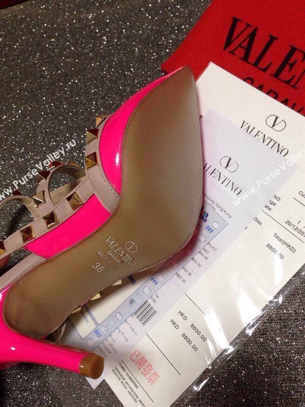 Valentino sandals paint stud heels shoes 4044