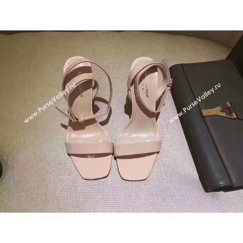 YSL heels nude sandals shoes 4048