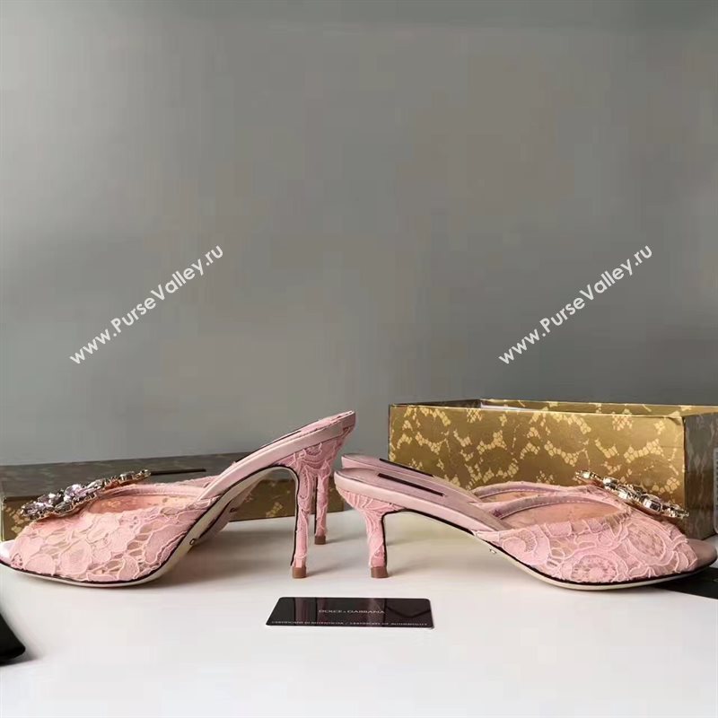 Dolce Gabbana D&G heels pink shoes 4053