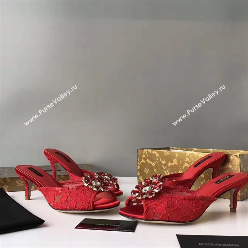 Dolce Gabbana D&G heels red shoes 4054