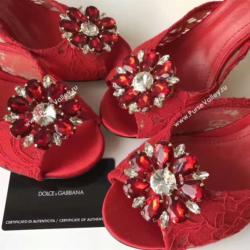 Dolce Gabbana D&G heels red shoes 4054
