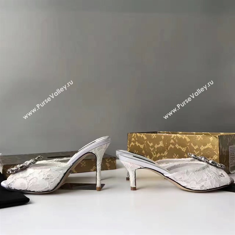 Dolce Gabbana D&G heels white shoes 4055