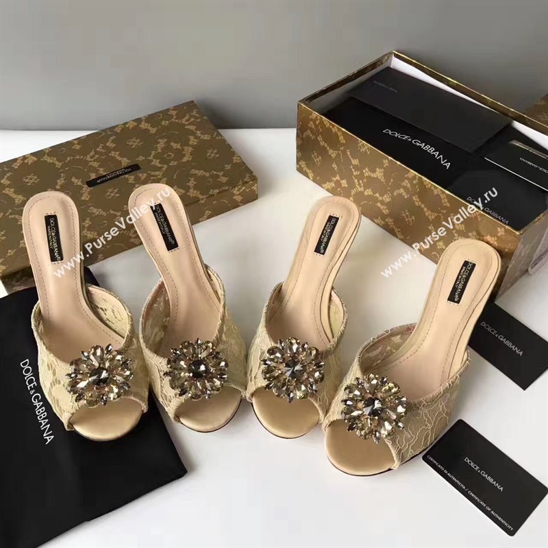 Dolce Gabbana D&G heels tan light shoes 4056