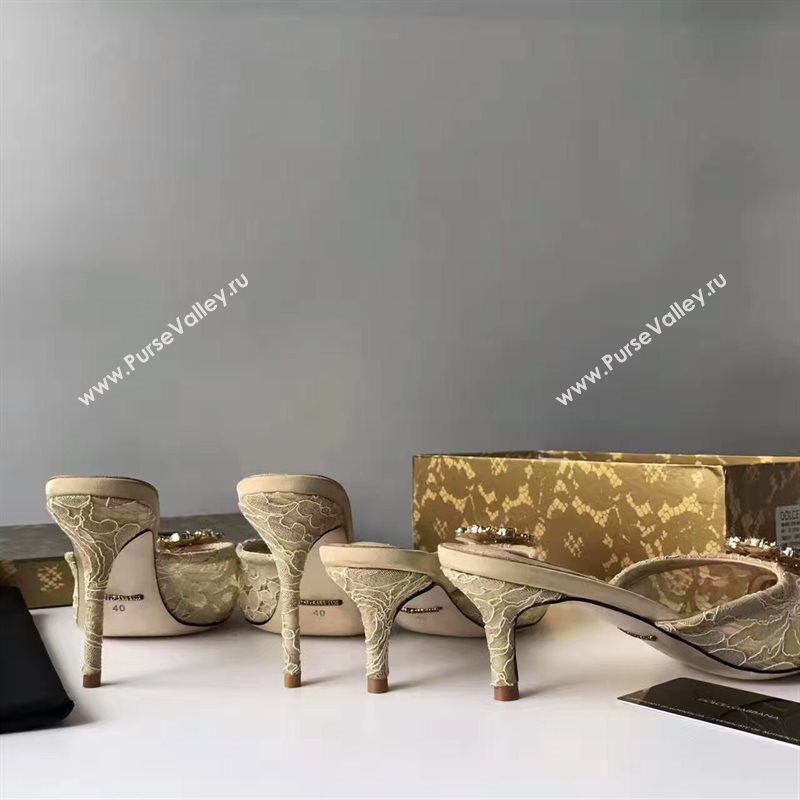 Dolce Gabbana D&G heels tan light shoes 4056